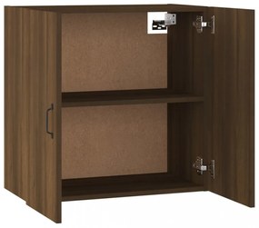 barna tölgyszínű szerelt fa faliszekrény 60 x 31 x 60 cm