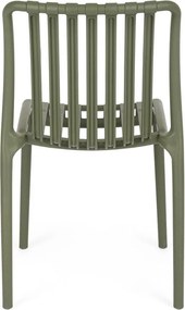 Zöld műanyag kerti szék Billie – Bizzotto