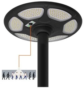 LED napelemes utcai lámpa érzékelővel SOLSUMI LED/25W/3,2V IP54 25000 mAh + távirányító