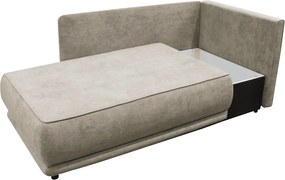 Kihúzható kanapé, bézsesszürke Taupe, jobbos, LIAMI