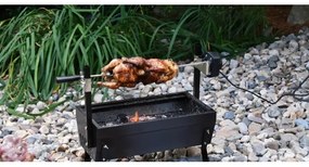 Faszenes grillsütő motorral 4W/230V fekete