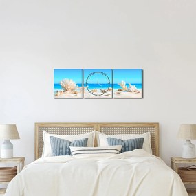 Kép - Csendélet kagylóval (órával) (90x30 cm)