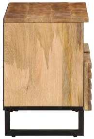 tömör nyers mangófa TV-szekrény 70 x 34 x 46 cm
