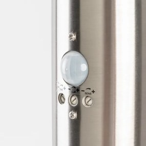 BRILAGI - Kültéri lámpa mozgásérzékelővel ELIA 1xE27/20W/230V IP44 100 cm króm