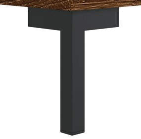 vidaXL barna tölgy színű szerelt fa cipőpolc 102x35x55 cm