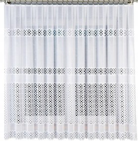 Adrianna Jacquard mintás függöny 018869 magasság 190cm, fehér színben (méterenként)