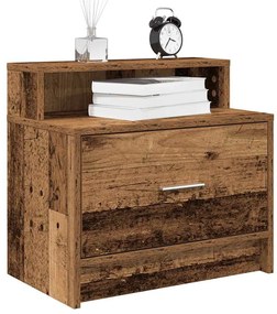 Éjjeliszekrények fiókkal 2 db régi fa 51 x 31 x 47 cm