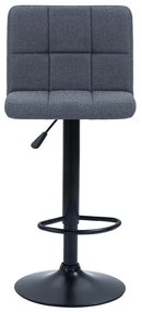 Szövet borítású bárszék 2db, sötétszürke