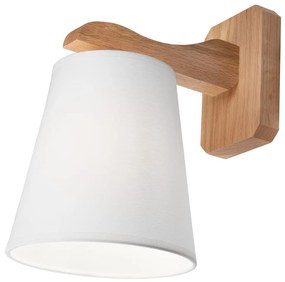 Lamkur Fali lámpa ANDREA 1xE27/60W/230V tölgy/fehér KM-1.55/B/DĄB