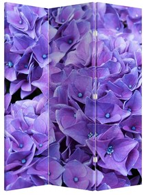 Paraván - Lila virágok (126x170 cm)
