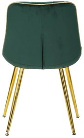 Szék paris verde/arany készlet 2 db 51x59x79cm
