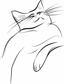 Poszter 29,7x42cm Macskaelégedettség vázlat