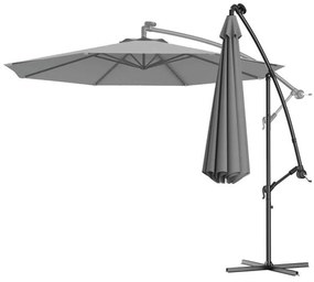 Függő napernyő 2,8 m, szürke
