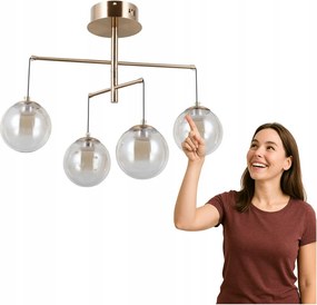 Led függőlámpa 20W Velada PND-34381-4-HBR Italux