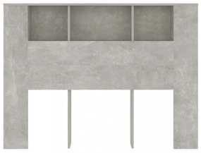 betonszürke áthidaló szekrény 140 x 18,5 x 104,5 cm