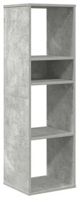 könyvszekrény betonszürke 34x31x112 cm szerelt fa