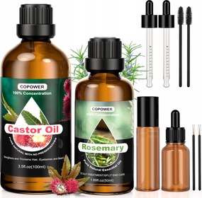 Illóolajok Diffúzorokhoz Rozmaring Aromaterápia Ricinus 50+100ML