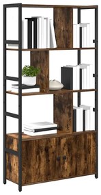 Könyvespolc Füstölt tölgy 80 x 30 x 155.5 cm Faanyag