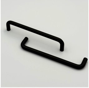 Bútorfogantyú Como 192 mm matt fekete, egyenes, loft