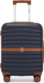 Kék 3 részes prémium utazóbőrönd szett „Harder” – M, L, XL