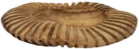 Tálca geris teak ø 35x7cm