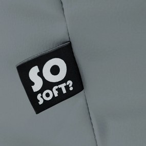 Sötétkék bőrutánzat gyerek babzsákfotel Lull M – So Soft?