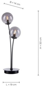 Paul Neuhaus 4040-18 - LED Asztali lámpa WIDOW 2xG9/3W/230V