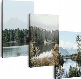 Vászonkép 180 cm **többféle minta** Nappali Falikép Tó