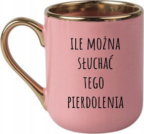 Bögre Elegáns Rózsaszín Arany Rant Vicces Ajándék Mennyit Lehet Hallgatni