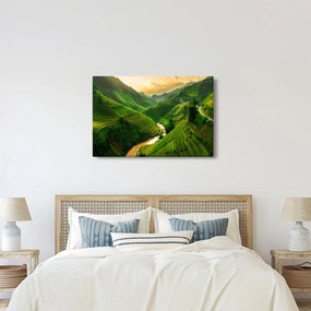 Kép - Mu Cang Chai rizsteraszok (90x60 cm)