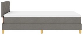 Box Spring Ágy Matraccal &amp; LED Taupe 120x200 cm Szövet
