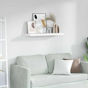 Falpolc Falra szerelhető Fehér márvány 80 x 23,5 x 4 cm Faanyag