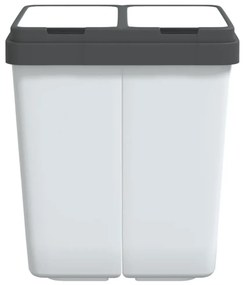fehér dupla szemeteskuka 2x25 L