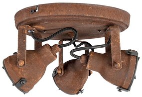 Mennyezeti lámpa rozsdabarna 3 lámpás - Sorra