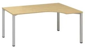 Alfa Office  Alfa 200 ergo irodai asztal, 180 x 120 x 74,2 cm, jobbos kivitel, vadkörte mintázat, RAL9022%