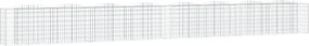 vidaXL íves horganyzott vas gabion magaságyás 800 x 50 x 100 cm
