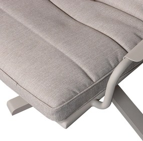 Világosszürke fém kerti fotel Coosa – Exotan