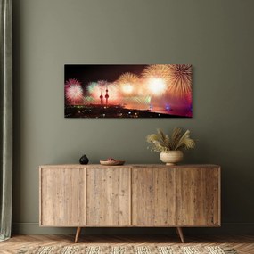 Tűzijáték képe (120x50 cm)