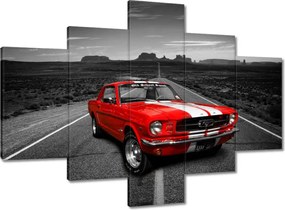 Vászonkép 100x70 Piros Ford Mustang
