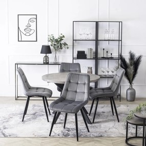 Szürke Bársony Étkezőszék RIO