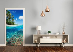Ajtóposzter öntapadós korallzátony 95x205 cm