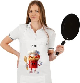 EMI Pasta konyhai kötény, Fehér