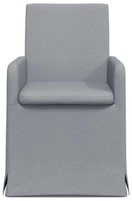 Étkező Székek 2 pcs Világosszürke 57 x 67 x 95 cm szövet