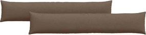 vidaXL Kanapé párnák 2 pcs Barna 200 x 40 cm szövet