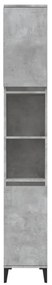 vidaXL betonszürke szerelt fa fürdőszobaszekrény 30 x 30 x 190 cm