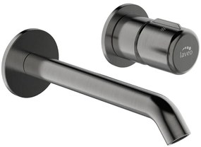 Laveo Pretto, fal alatti mosdócsap + BOX szerelőrendszer, grafit, LAV-BAO_922P