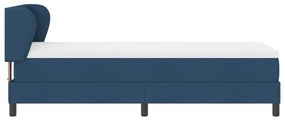 Rugós ágy matraccal Kék 80x200 cm Szövet