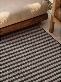 Fekete-krémszínű kültéri-beltéri szőnyeg 160x230 cm Haringey Linley – Ted Baker