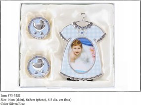 Baba szett keret 2 db kirakó az első foghoz és a hajfürthöz