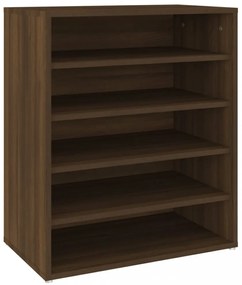 barna tölgyszínű szerelt fa cipősszekrény 60 x 35 x 70 cm